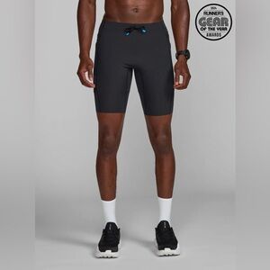 Janji Men's 8" Trail Half Tight in Midnight, Size Medium